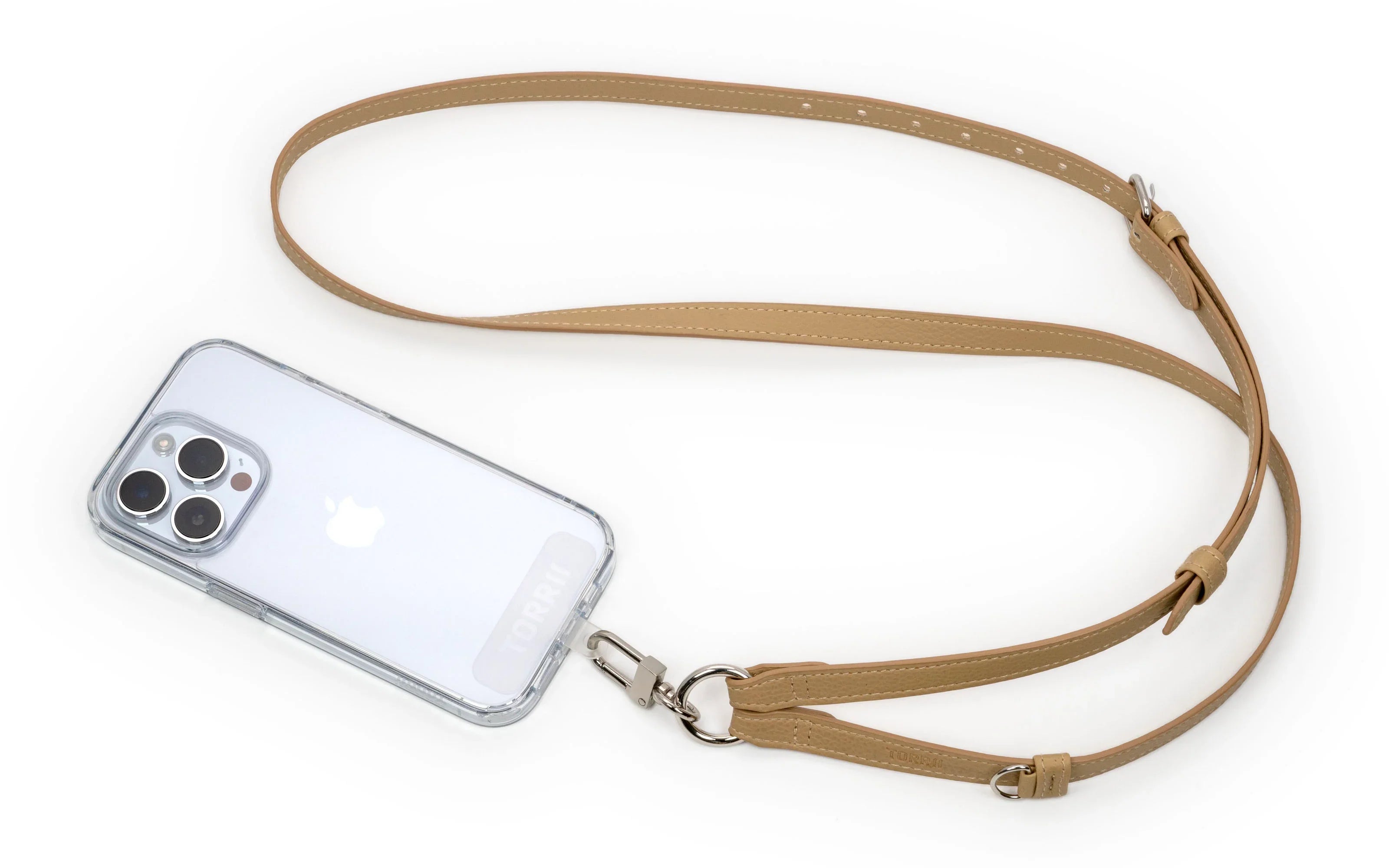 Torrii Knotty Leather Crossbody Strap – Khaki - Tashqila Torrii Knotty Leather Crossbody Strap – Khaki - Tashqila